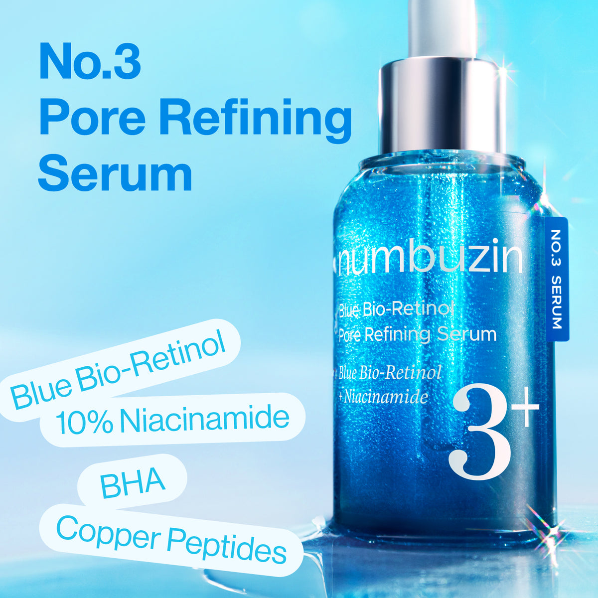 سرم جمعکننده منافذ نامبوزین No.3 Blue Bio-Retinol
