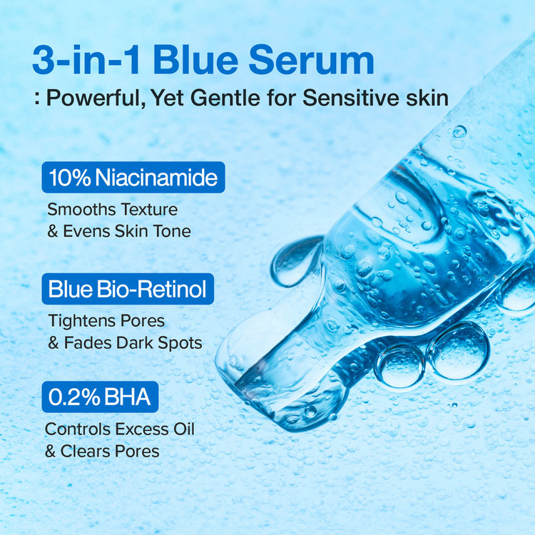 سرم جمعکننده منافذ نامبوزین No.3 Blue Bio-Retinol