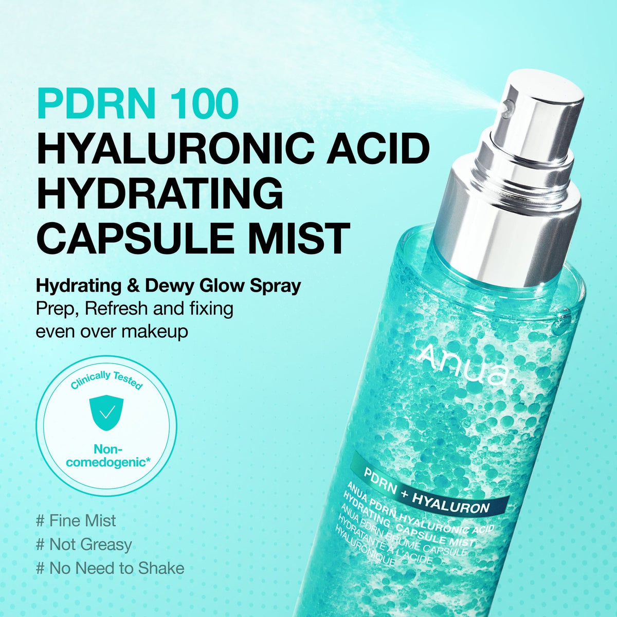 اسپری سرم صورت کلاژن PDRN آنوا مدل Collagen Glow