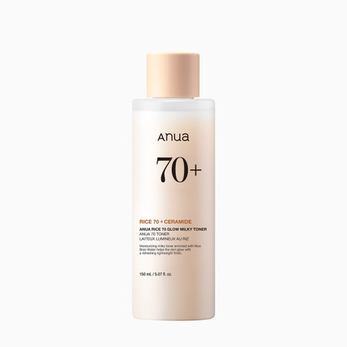 تونر شیری برنج آنوا Rice 70 Glow Milky Toner حجم 250 میل | اصل کره جنوبی